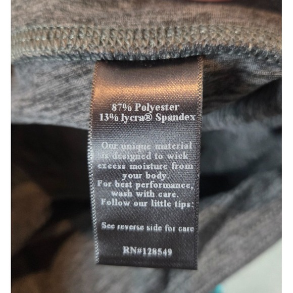 Aviator Nation Leggings Womens Large Heathered Gray Rainbow Spellout Logo Gym - Picture 6 of 11